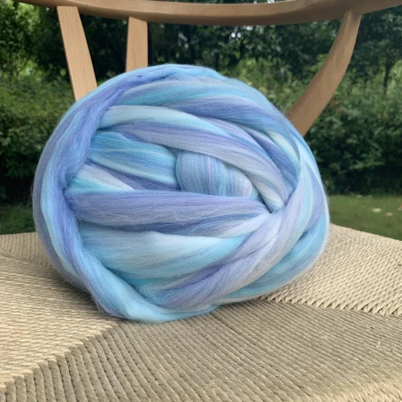 Woven Scarf Blanket - 500g super thick 8cm wool hand-woven