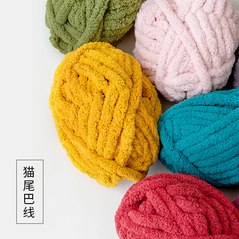 Super Coarse Yarn for Pet Bed, - đánh giá và giá Woven Scarf Blanket