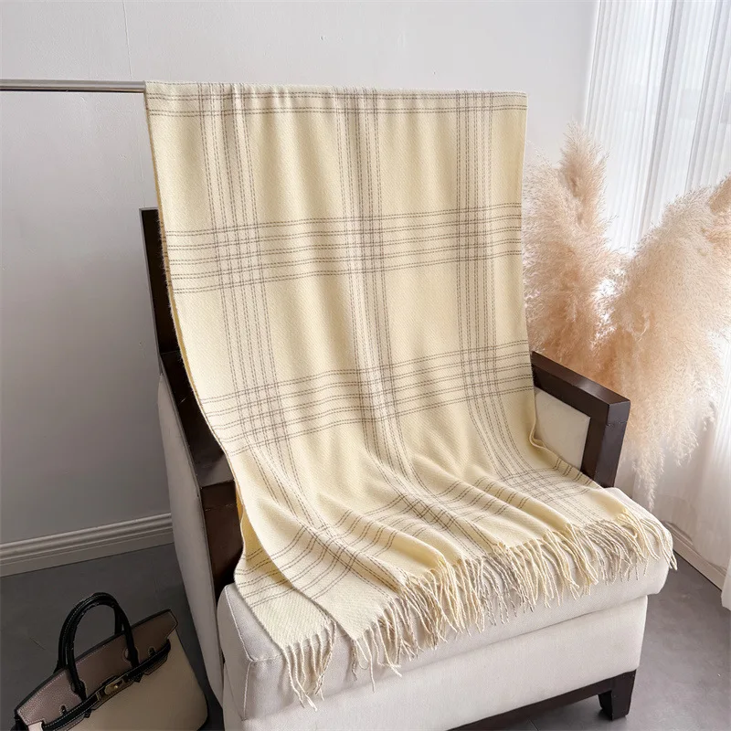 Winter Fringed Warmer Scarf fo - đánh giá và giá Woven Scarf Blanket