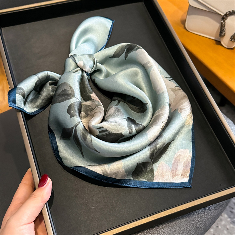 100% Silk Scarf Bandana Women  - đánh giá và giá Scarf Silk Square