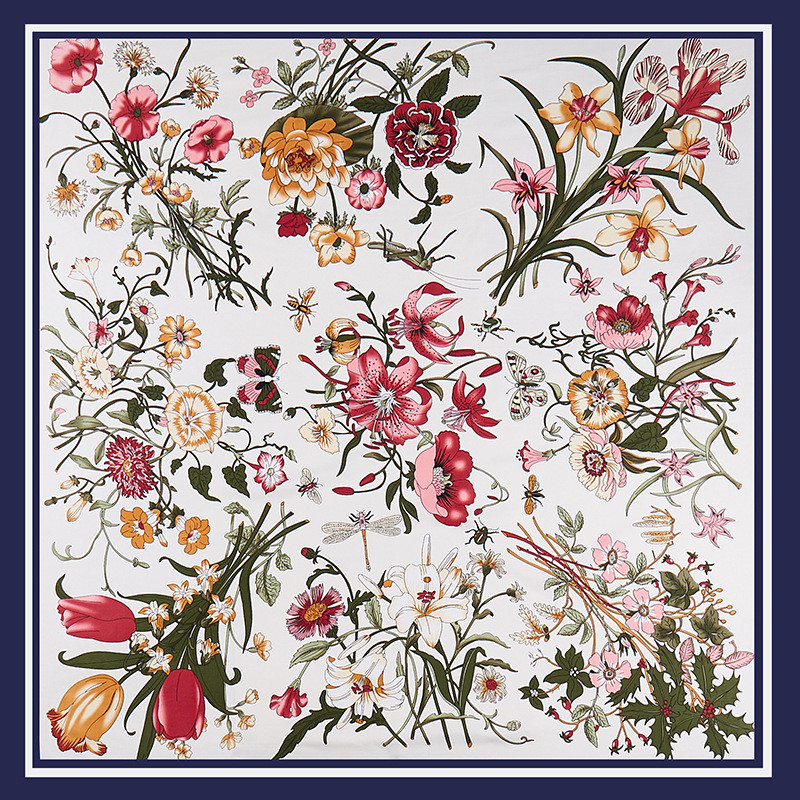 POBING Twill Silk Scarf Women  - đánh giá và giá Face Scarf Mask