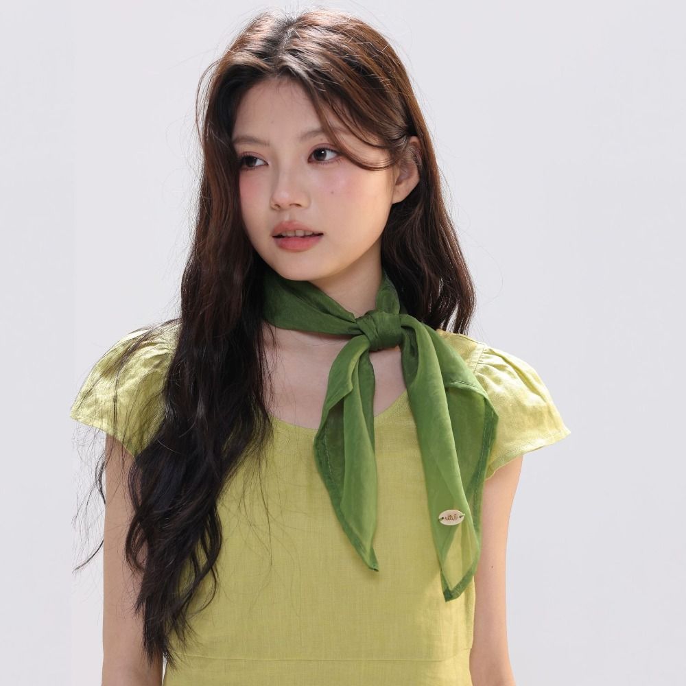 Retro Solid Color Small Square - đánh giá và giá Scarf Silk Square