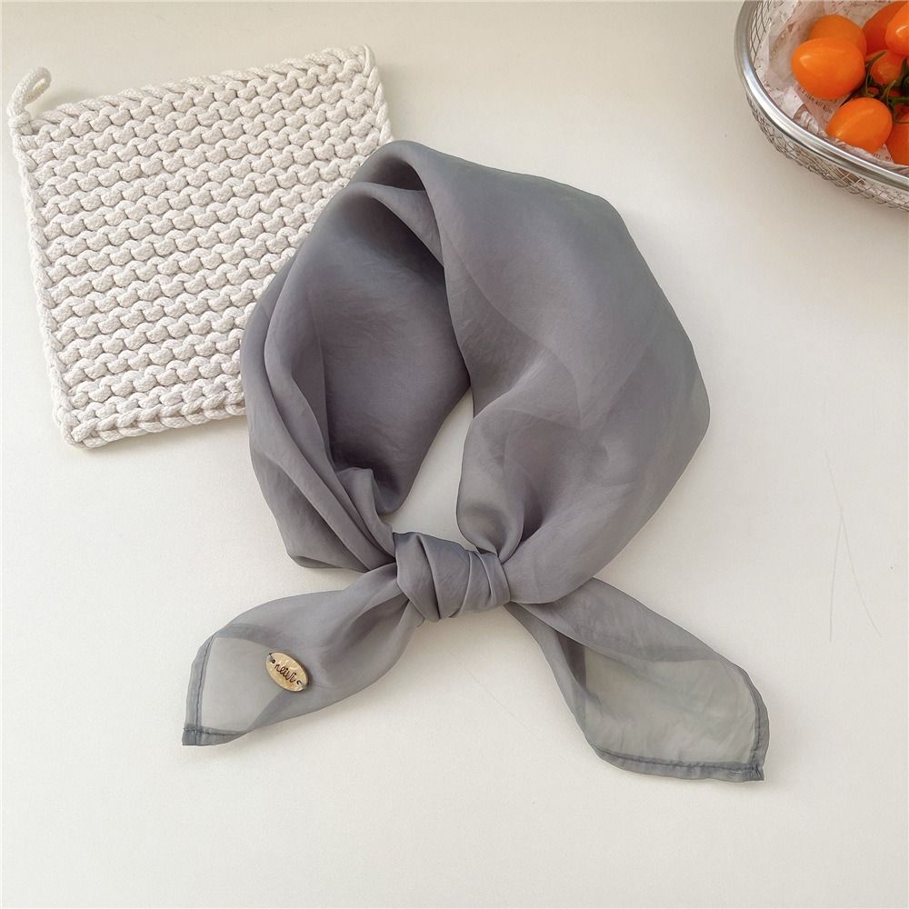 Retro Solid Color Small Square - đánh giá và giá Scarf Silk Square
