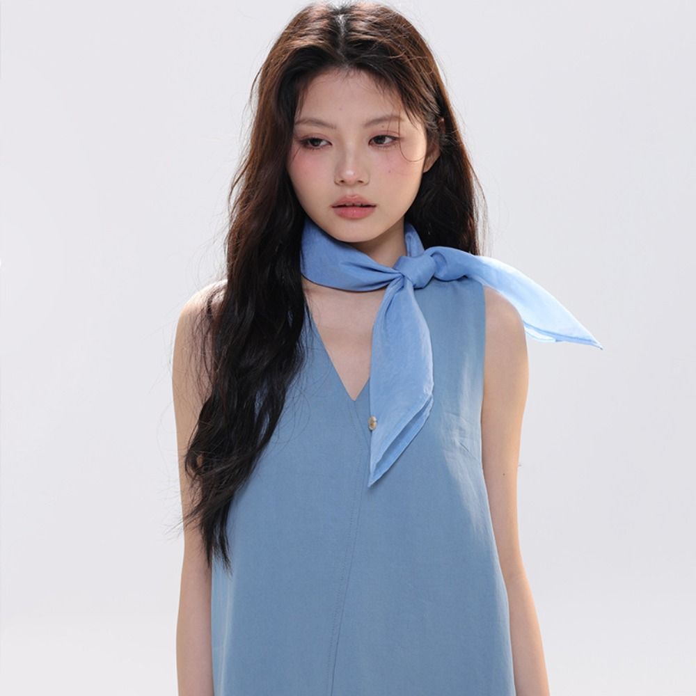 Retro Solid Color Small Square - đánh giá và giá Scarf Silk Square