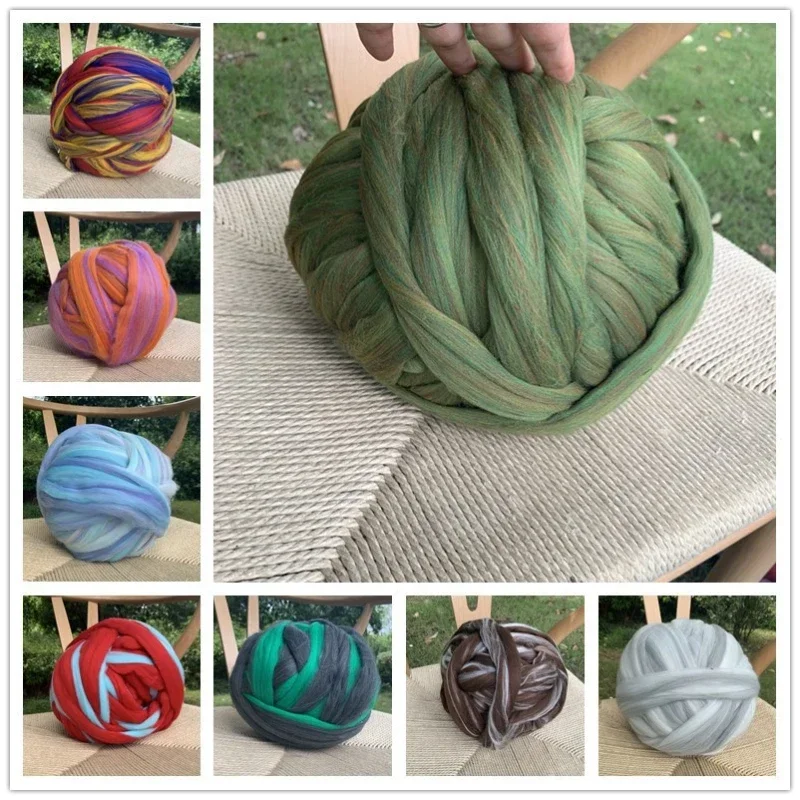 500g super thick 8cm wool hand - đánh giá và giá Woven Scarf Blanket