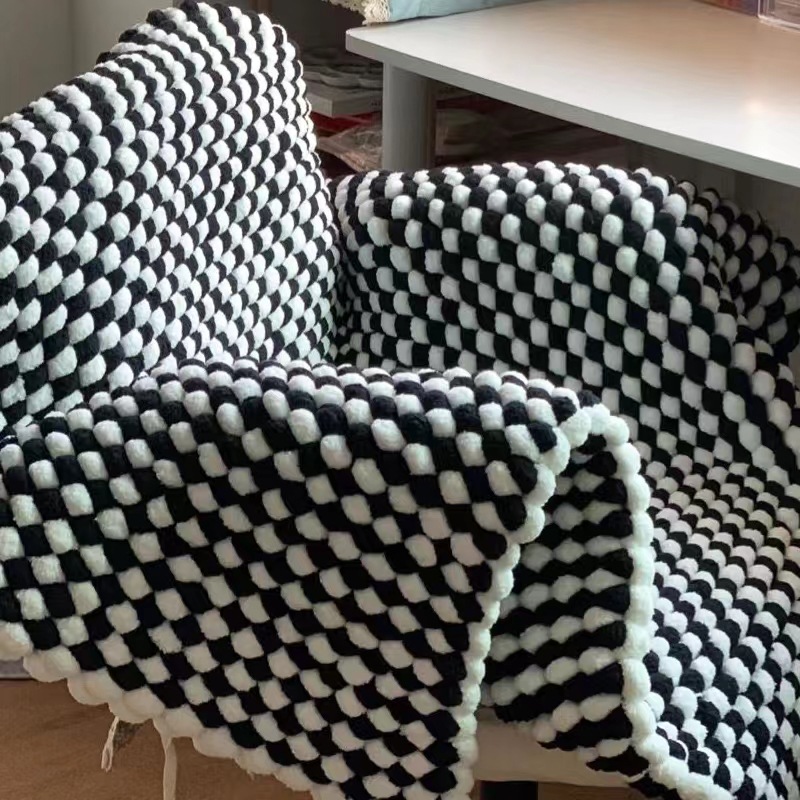 130G/Roll Pompom Yarn Mixed Co - đánh giá và giá Woven Scarf Blanket