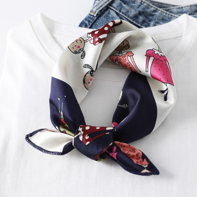 New satin-like imitation silk  - đánh giá và giá Scarf Silk Square