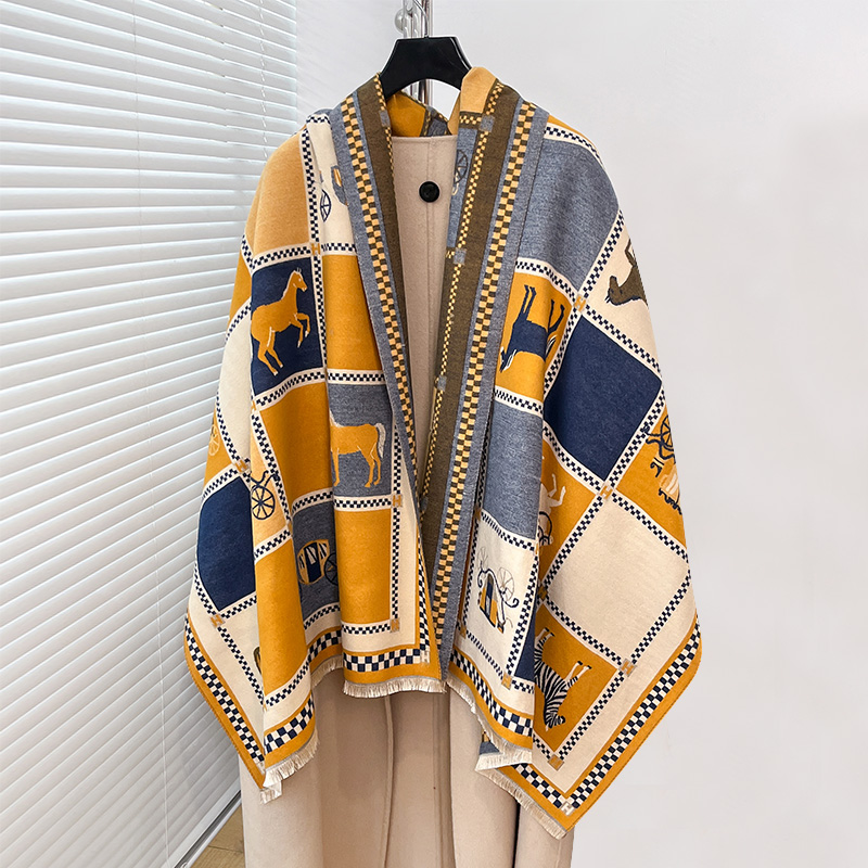 Luxury Warm Poncho Cashmere Wi - đánh giá và giá Woven Scarf Blanket