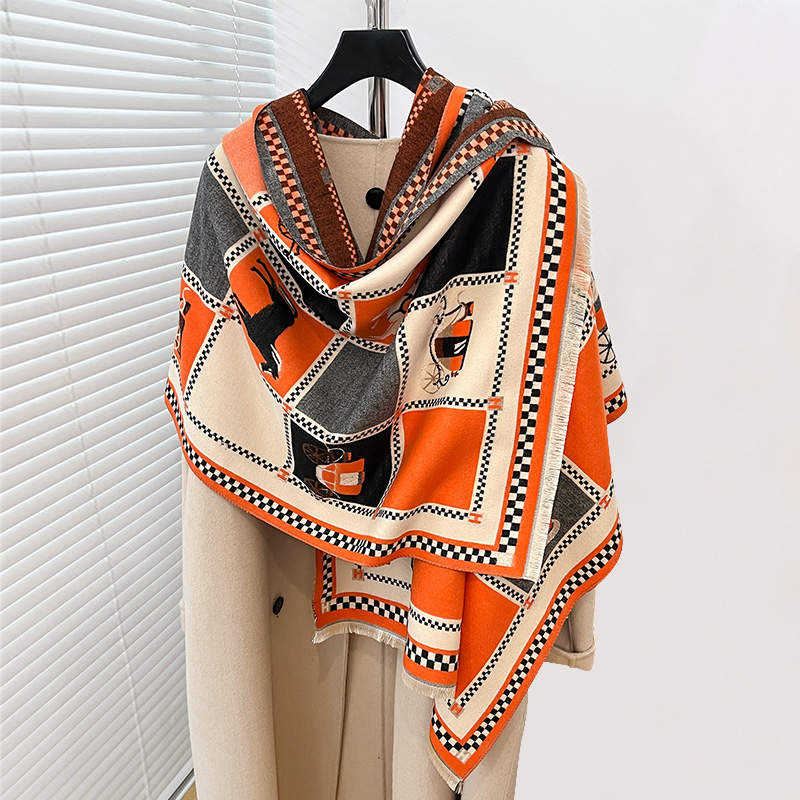 Luxury Warm Poncho Cashmere Wi - đánh giá và giá Woven Scarf Blanket