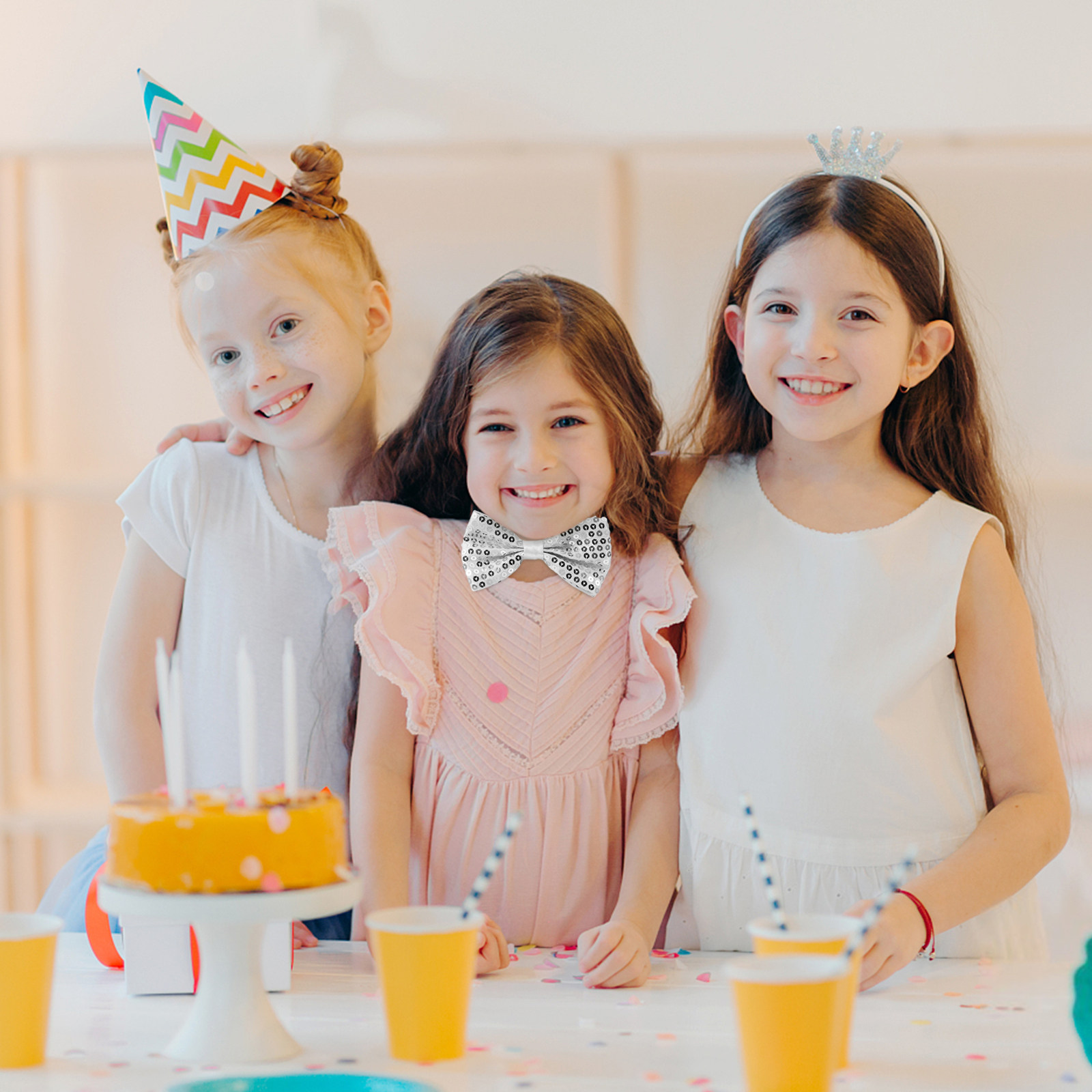 5Pcs Kids Bow Ties Sequin Spar - đánh giá và giá Bow Tie Pre Tied